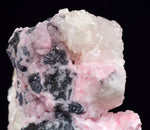 5.9cms RHODOCHROSITE QUARTZ CALCITE CRYSTALS JORDANITE (?) GALENA PERU RB505