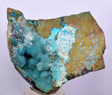 5.6cms DRUZY CHRYSOCOLLA QUARTZ PERU COPPER MINERAL SPECIMEN COLLECTOR DB67