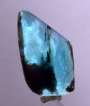 2.8cms GEM BLUE OPAL SCENIC CABOCHON PERU SEASCAPE PENDANT JEWELRY BB365