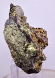 7.5cms APATITE SIDERITE QUARTZ CRYSTALS CHALCOPYRITE PYRITE PERU AB184