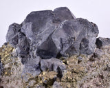 9.8cms GALENA QUARTZ PYRITE CRYSTAL CUBIC PERU MINERAL SPECIMEN  GB18