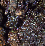 12cms GOETHITE BOTRYOIDAL IRIDESCENT CRYSTALS PERU IRON NEW FIND MINERAL ZB01