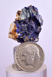 2.5cms GEM AZURITE CRYSTALS MOROCCO ROYAL BLUE COLOR SHARP SHINY UB212