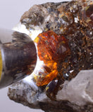 9.4cms SPHALERITE BARITE PYRITE QUARTZ CRYSTALS MINERAL SPECIMEN PERU MB59