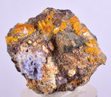 3.2cms GEM WULFENITE FLUORITE CRYSTALS ALAMO ARIZONA USA MINERAL SPECIMEN YB31