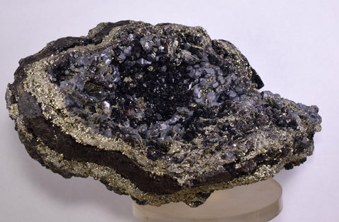 19cm MARCASITE BLADES GEODE PYRITE CHALCOPYRYTE  SPHALERITE PERU CRYSTAL MB120