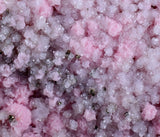 15cms GEM RHODOCHROSITE QUARTZ PYRITE GALENA PERU PINK CRYSTALS MINERAL RB203