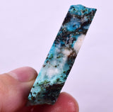 30grs GEM SILICA CHRYSOCOLLA SCENIC PERU CHALCEDONY COPPER MINERALS ROUGH SB190