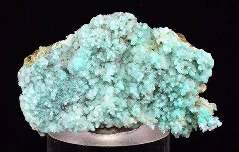 4cm SHATTUCKITE ON SELENITE PICKERINGITE CRYSTAL BI COLOR PERU CHRYSOCOLLA  TB69