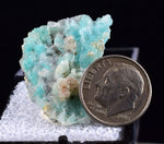 3cm AURICHALCITE CALCITE CRYSTALS DURANGO MEXICO MINERAL SPECIMEN WB31