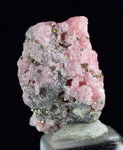 2cms RHODOCHROSITE PYRITE CHINA CRYSTAL RHOMBOHEDRAL MINIATURE RB640