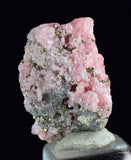 2cms RHODOCHROSITE PYRITE CHINA CRYSTAL RHOMBOHEDRAL MINIATURE RB640