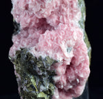 6.9cms RHODOCHROSITE ROSETTE PYRITE CRYSTALS PERU MINERAL SPECIMEN RB528