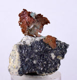 3.4cms NATIVE COPPER PERU CRYSTAL IRON NEW FIND SOME FINE IRIDESCENT IB26
