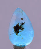 1.5ct GEM BLUE OPAL SCENIC CABOCHON PERU SEASCAPE PENDANT JEWELRY BB297