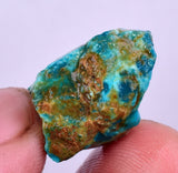 17carats GEM SILICA CHRYSOCOLLA CHALCEDONY PERU HIGH YIELD NEW FIND ROUGH SB130