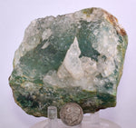 10.5cms DRUZY CHRYSOCOLLA SELENITE  QUARTZ LILY MINE PERU 2000 DISCOVERY DB53
