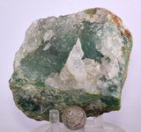 10.5cms DRUZY CHRYSOCOLLA SELENITE  QUARTZ LILY MINE PERU 2000 DISCOVERY DB53