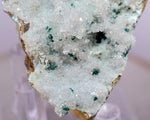 8cms DRUZY CHRYSOCOLLA QUARTZ ATACAMITE CRYSTALS PERU MINERAL SPECIMEN DB79