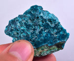 55grs BLUE MALACHITE CHRYSOCOLLA SCULPTURE SCENIC PERU ROUGH DECORATION UB178