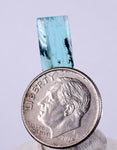 2ct GEM BLUE OPAL SCENIC CABOCHON PERU SEASCAPE PENDANT JEWELRY DENDRITES  BB17
