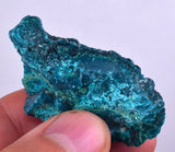 55grs BLUE MALACHITE CHRYSOCOLLA SCULPTURE SCENIC PERU ROUGH DECORATION UB178