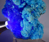 14cms NEW BLUE CHALCANTHITE NATURAL BOTRYOIDAL CRYSTALS PERU TRANSLUCENT FB78