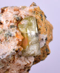 7.5cms YELLOW APATITE CRYSTALS IMILCHIL MOROCCO MINERAL SPECIMEN AB239