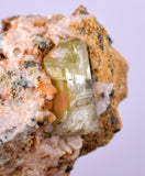7.5cms YELLOW APATITE CRYSTALS IMILCHIL MOROCCO MINERAL SPECIMEN AB239
