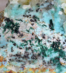 10cms ATACAMITE DRUZY MALCHITE CHRYSOCOLLA LILY MINE PERU MINERAL AB157