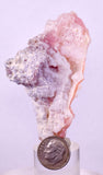 7.3cms PRECIOUS PINK HYALITE LAVENDER OPAL-(AN) BOTRYOIDAL PERU FLUORESCENT PB135
