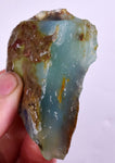 41 grs BLUE OPAL ROUGH Peru Rough Scenic Quality Translucent Jewelry O702