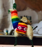 MAGNET LLAMA HAND MADE PERU PERUVIAN STONE