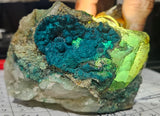 8.7cms QUARTZ CHRYSOCOLLA BOTRYOIDAL TENTADORA MINE PERU MINERAL SPECIMEN CB207