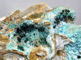 17cms GEM CLINOATACAMITE CRYSTALS DRUSY CHRYSOCOLLA LILY MINE PERU 2000 DISCOVERY