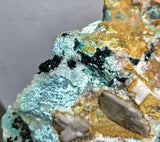 17cms GEM CLINOATACAMITE CRYSTALS DRUSY CHRYSOCOLLA LILY MINE PERU 2000 DISCOVERY