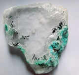 5cms GEM ATACAMITE INSIDE SELENITE CRYSTAL LILY MINE PERU  TB174