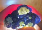 4.3cms BLUE FLUORITE QUARTZ CRYSTALS HUANGGANG MINES CHINA KB130