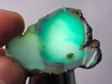 5.9Grs GEM SILICA CHRYSOCOLLA CHALCEDONY SCENIC ROUGH SLAB NEW FIND PERU SB214