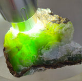 6.5cms DRUZY CHRYSOCOLLA QUARTZ CRYSTAL LILY MINE PERU 2000 YEAR DB273