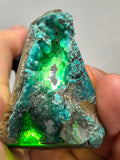 5cms DRUZY CHRYSOCOLLA QUARTZ CRYSTAL LILY MINE PERU 2000 YEAR DB279