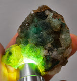 6.6cms DRUZY CHRYSOCOLLA QUARTZ CRYSTAL LILY MINE PERU 2000 YEAR DB281