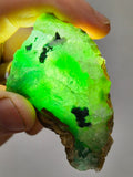 7cms DRUZY CHRYSOCOLLA QUARTZ CRYSTAL LILY MINE PERU 2000 YEAR DB282
