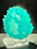 5cms NATURAL SKY BLUE SALAMMONIAC ? AMMINEITE ? CHILE CRYSTALS MINERAL UB365