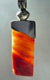 PENDANT  SPINY OYSTER SHELL SILVER 950 CABOCHON PERU JEWELRY JB33