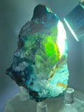 7.5cms DRUZY CHRYSOCOLLA QUARTZ CRYSTAL LILY MINE PERU 2000 YEAR DB289