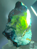 7.5cms DRUZY CHRYSOCOLLA QUARTZ CRYSTAL LILY MINE PERU 2000 YEAR DB289