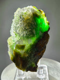 7cms DRUZY CHRYSOCOLLA QUARTZ CRYSTAL LILY MINE PERU 2000 YEAR DB294