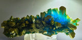 18cms NATURAL CHALCANTHITE Peru Copper Cubic Crystals Druzy Translucent Electric Blue Shiny Mineral FB107