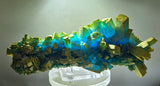 18cms NATURAL CHALCANTHITE Peru Copper Cubic Crystals Druzy Translucent Electric Blue Shiny Mineral FB107